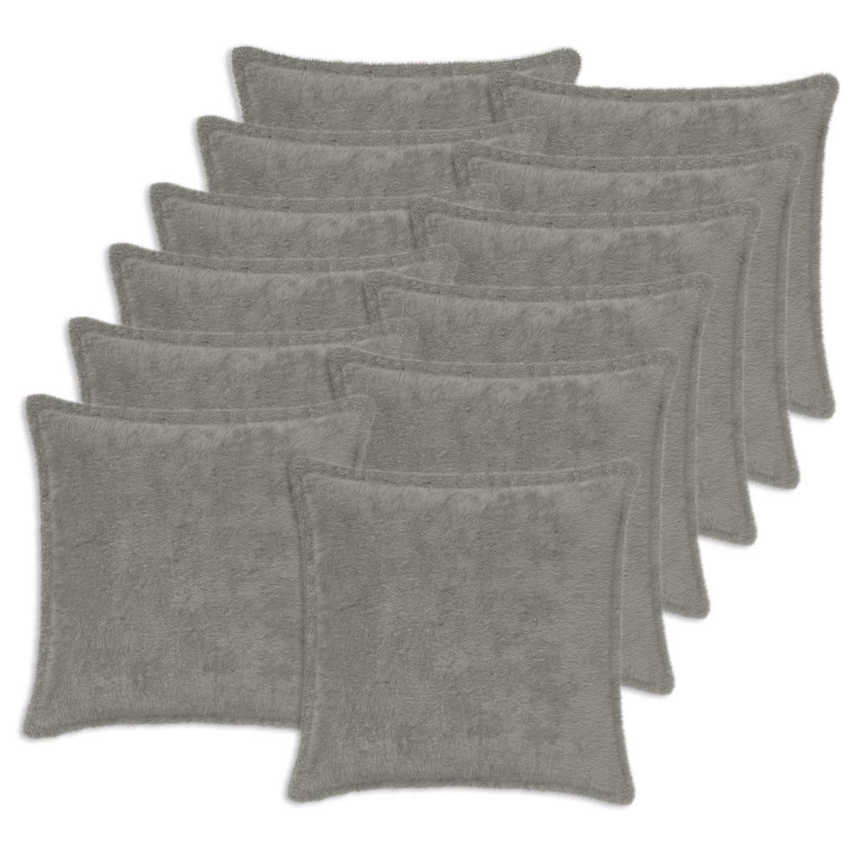 Cushion Cover 12 pcs HOUTEN Light Grey 45 x 45 cm