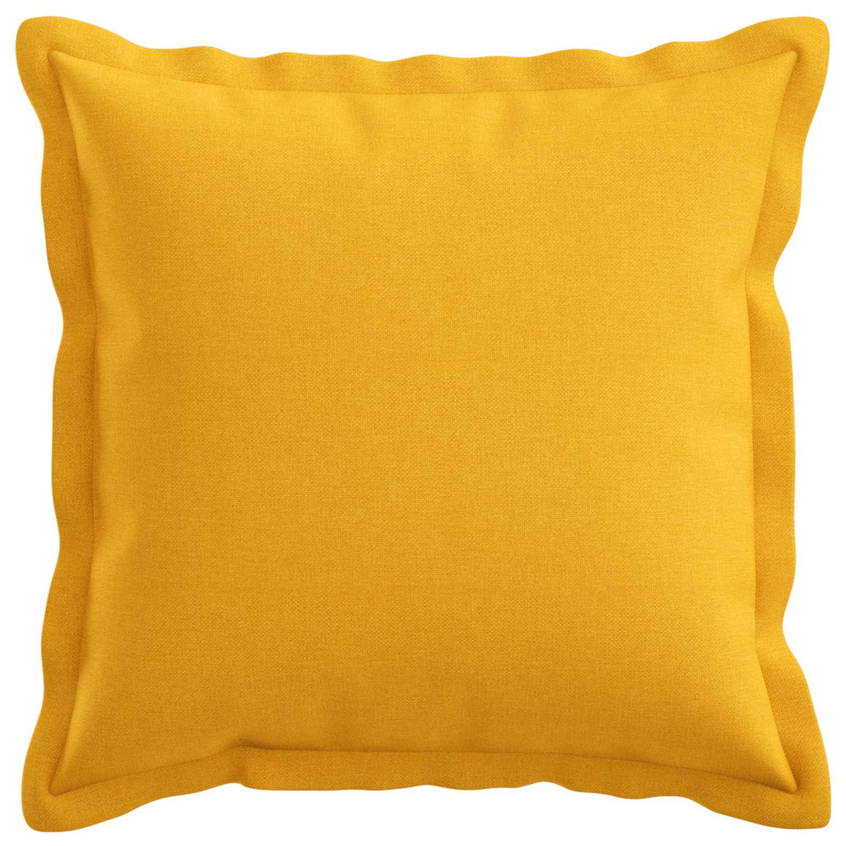 Cushion Cover 6 pcs HOUTEN Light Yellow 50 x 50 cm Faux Linen