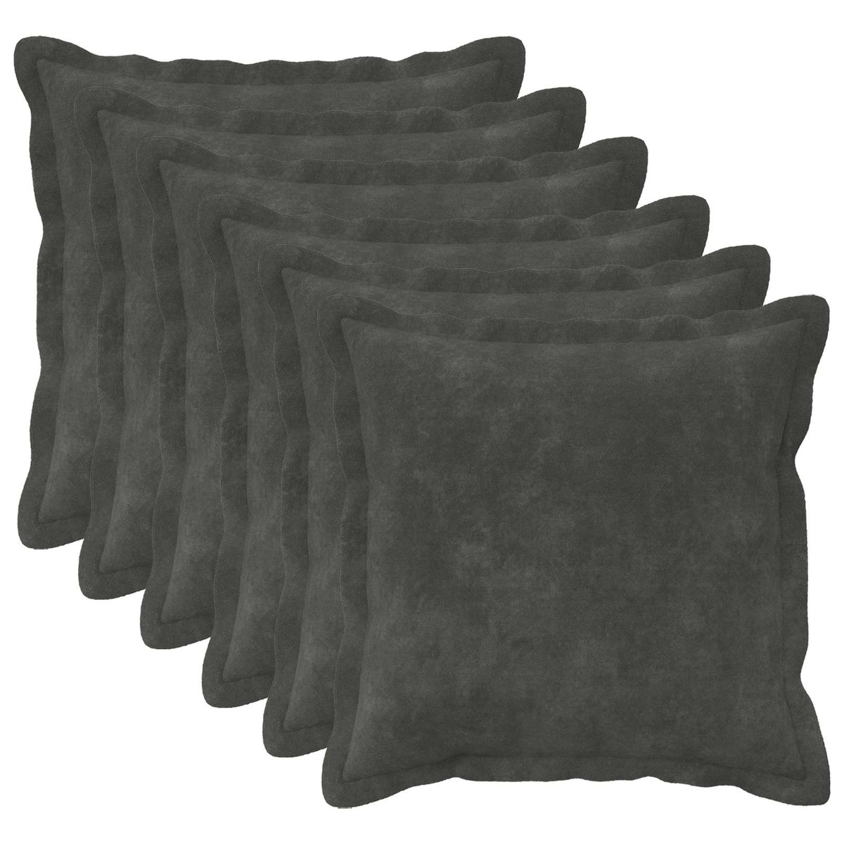 Cushion Cover 6 pcs HOUTEN Anthracite 50 x 50 cm
