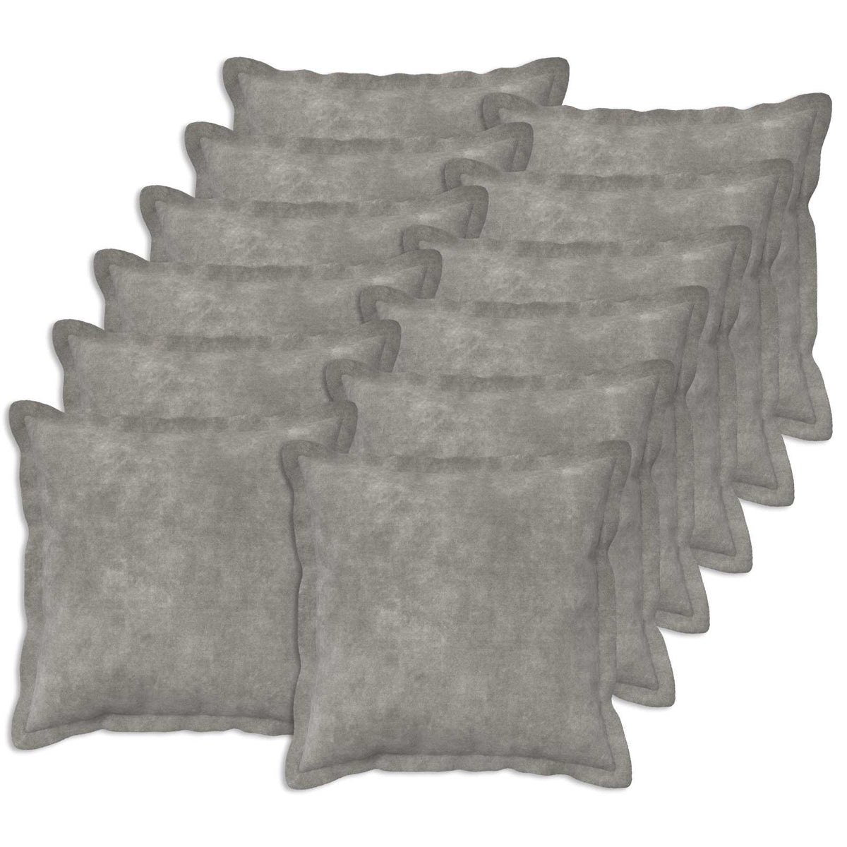 Cushion Cover 12 pcs HOUTEN Light Grey 50 x 50 cm