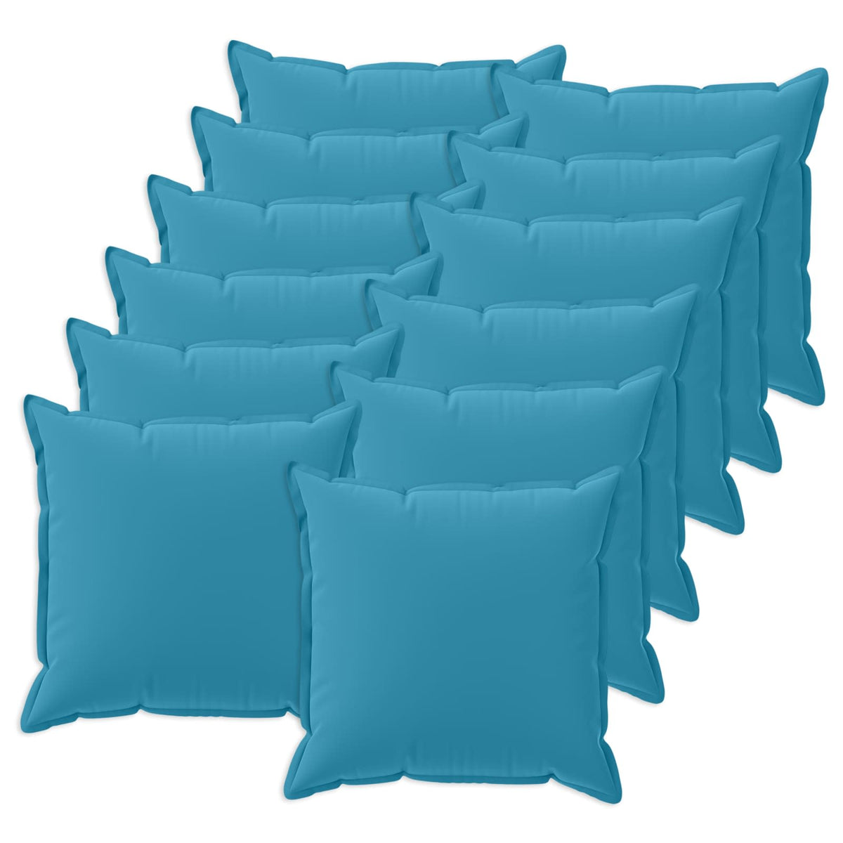 Cushion Cover 12 pcs HOUTEN Light Blue 50 x 50 cm Polyester