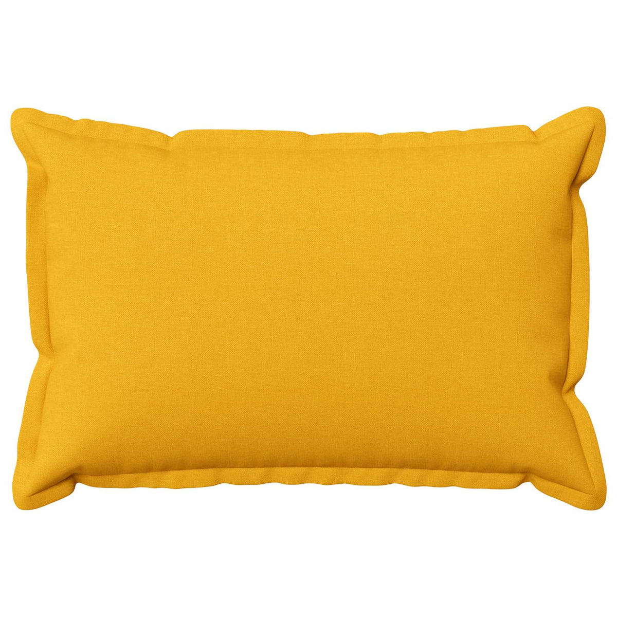 Cushion Cover 2 pcs HOUTEN Light Yellow 50 x 70 cm Faux Linen