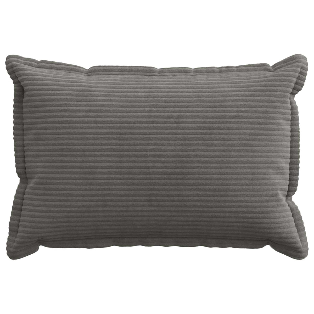 Cushion Cover 6 pcs HOUTEN Dark Grey 50 x 70 cm Corduroy