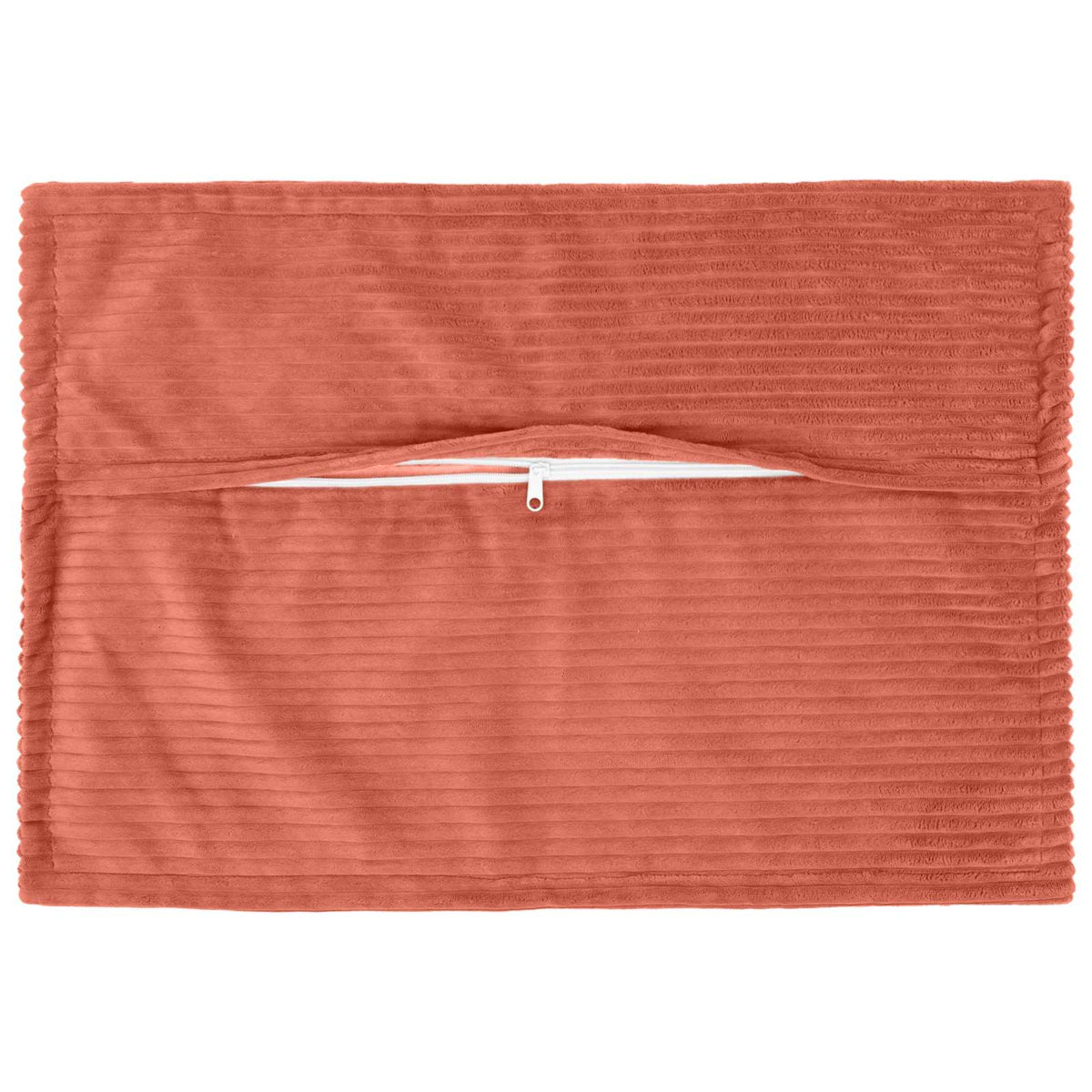 Cushion Cover 2 pcs HOUTEN Red Orange 50 x 70 cm Corduroy