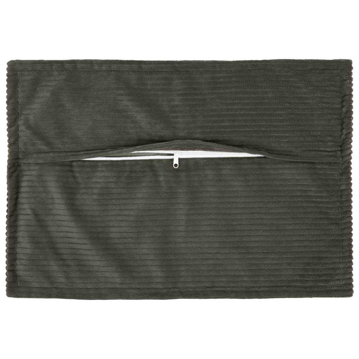Cushion Cover 6 pcs HOUTEN Anthracite 50 x 70 cm Corduroy