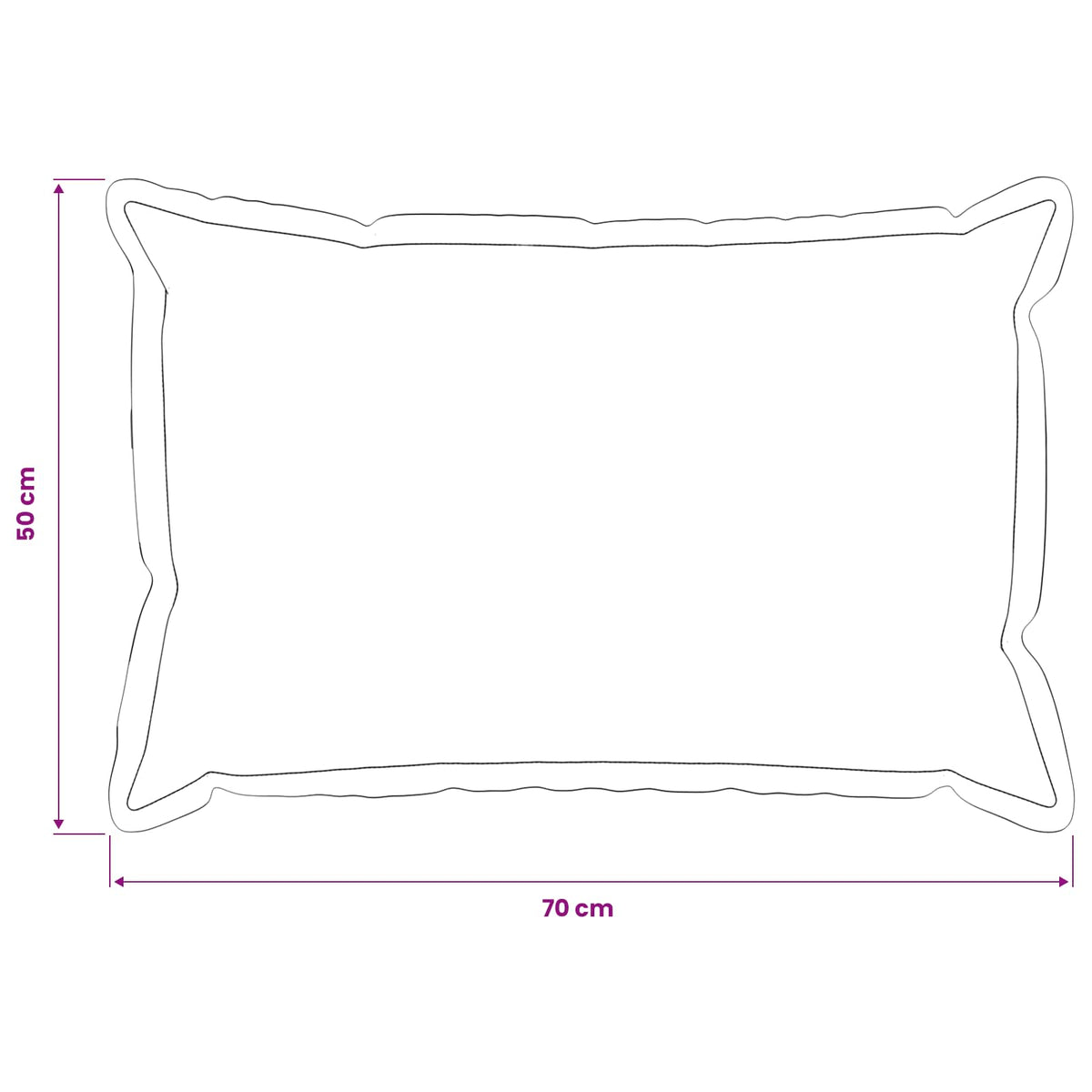 Cushion Cover 2 pcs HOUTEN Dark Grey 50 x 70 cm Bouclé