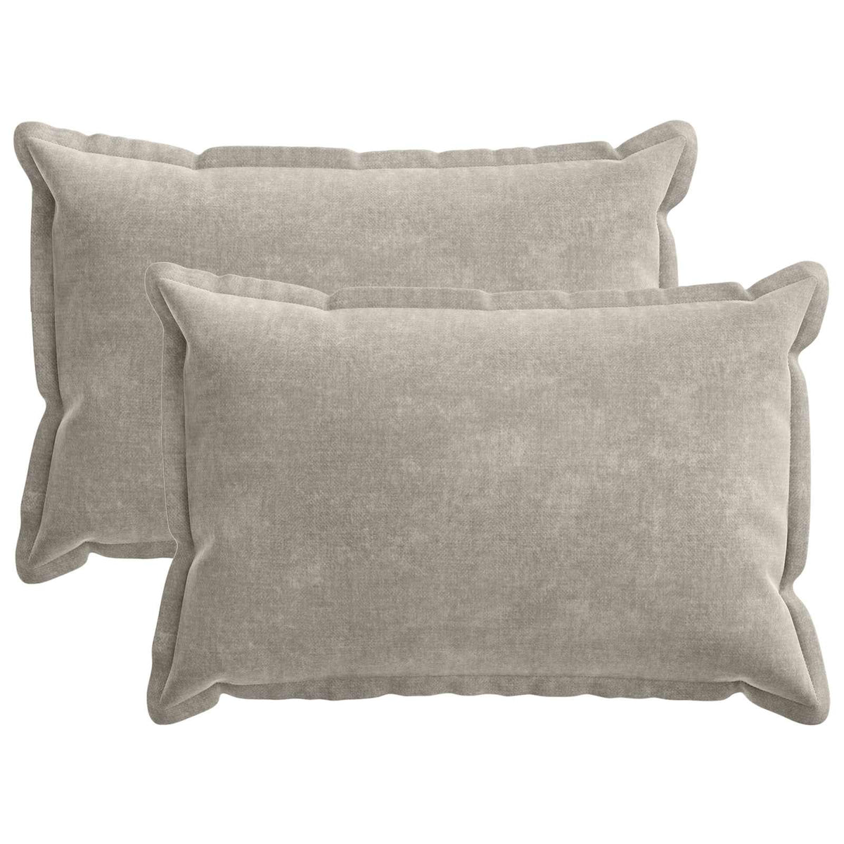 Cushion Cover 2 pcs HOUTEN Light Grey 50 x 70 cm