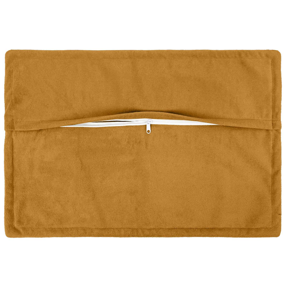 Cushion Cover 2 pcs HOUTEN Yellow 50 x 70 cm Microfiber Fleece
