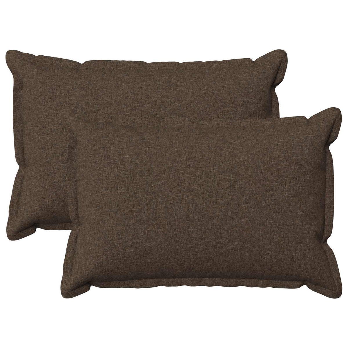 Cushion Cover 2 pcs HOUTEN Taupe 50 x 75 cm Faux Linen