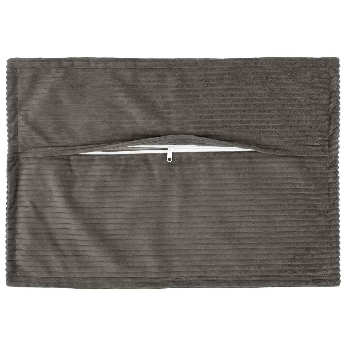 Cushion Cover 6 pcs HOUTEN Dark Grey 50 x 75 cm Corduroy