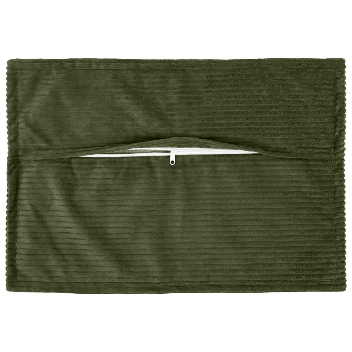 Cushion Cover 6 pcs HOUTEN Green 50 x 75 cm Corduroy