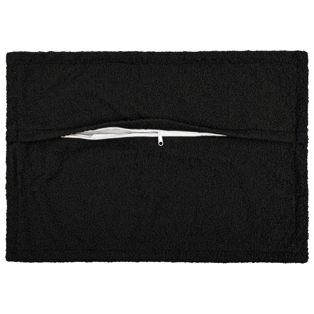 Cushion Cover 2 pcs HOUTEN Black 50 x 75 cm Bouclé