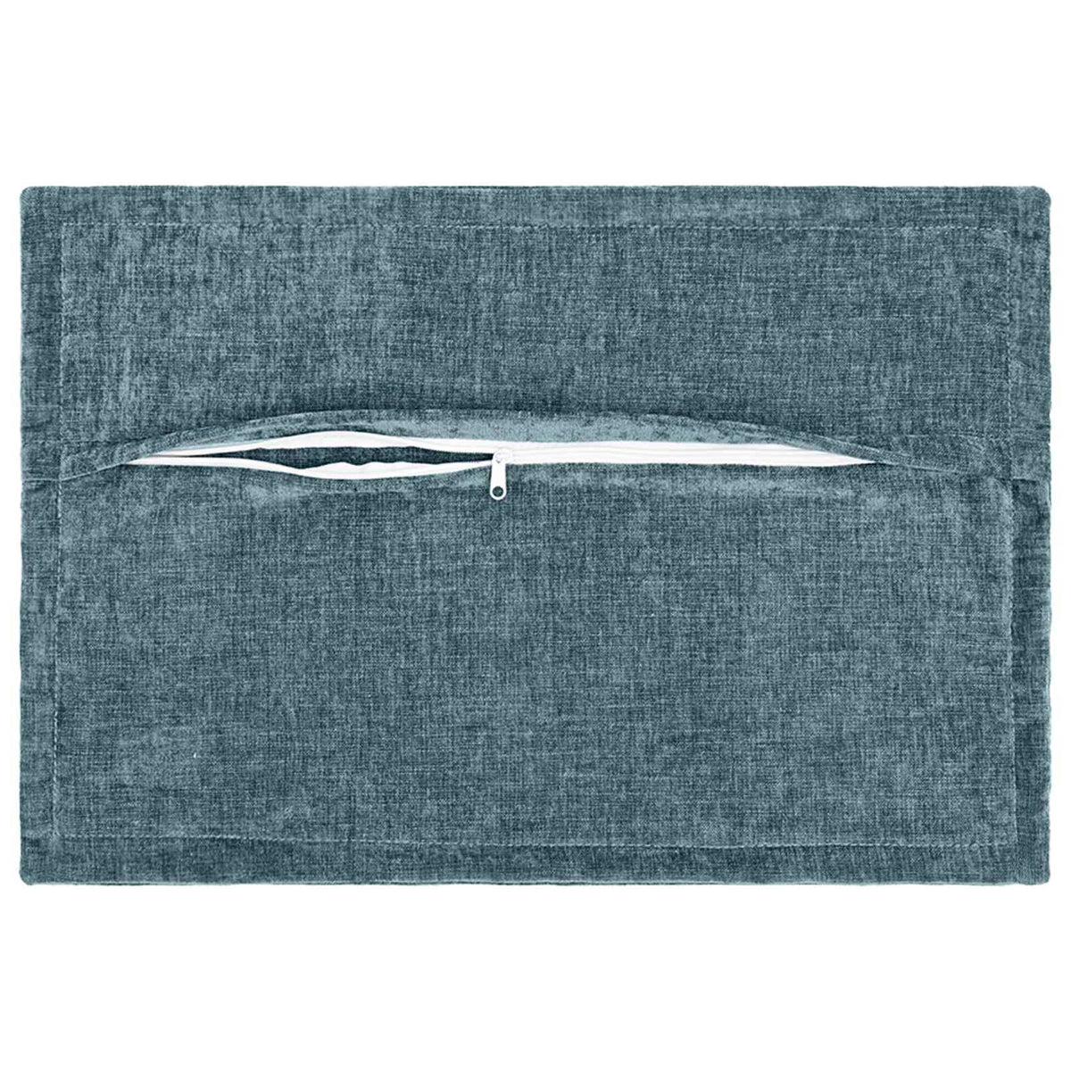 Cushion Cover 2 pcs HOUTEN Blue 50 x 75 cm Chenille Fabric