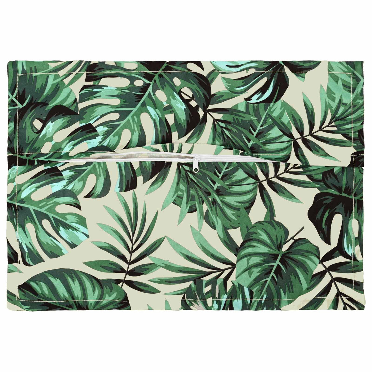 Cushion Cover 2 pcs HOUTEN Leaf Pattern 50 x 75 cm Polyester
