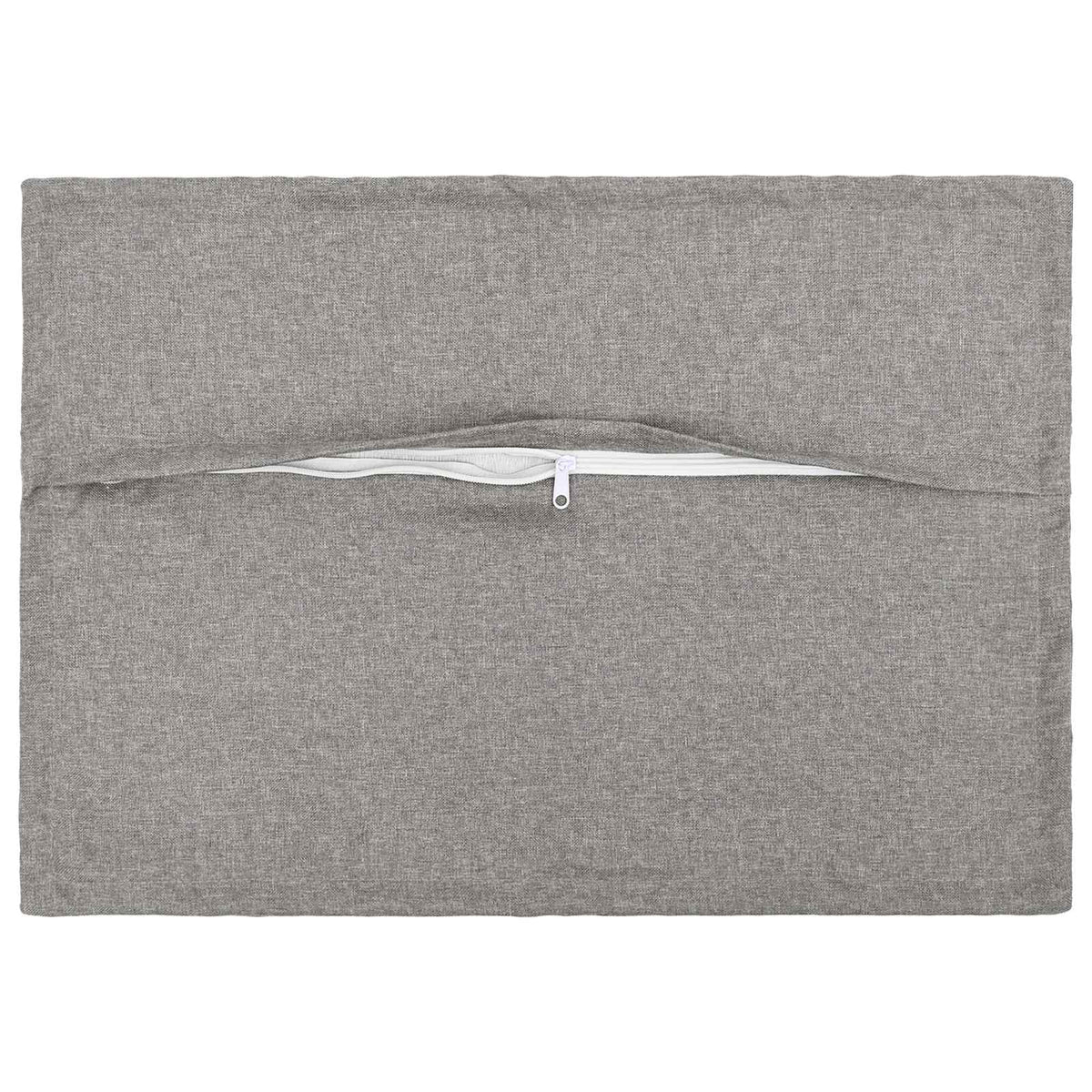 Cushion Cover 2 pcs HOUTEN Cloud Grey 50 x 80 cm Faux Linen