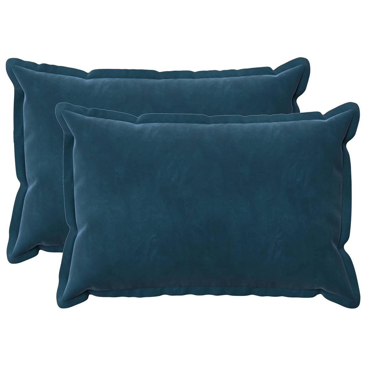 Cushion Cover 2 pcs HOUTEN Blue 50 x 80 cm Velvet