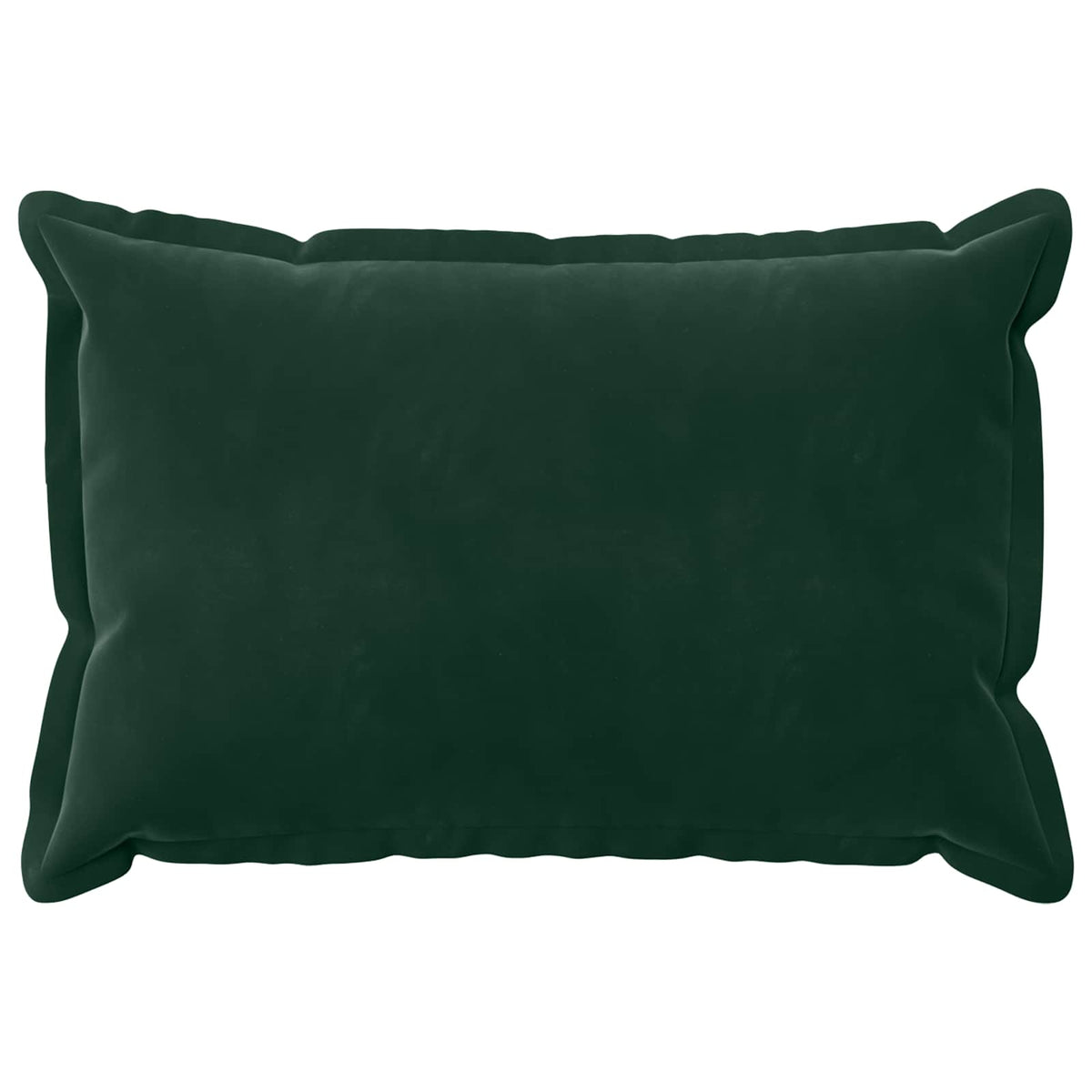 Cushion Cover 2 pcs HOUTEN Dark Green 50 x 80 cm Velvet