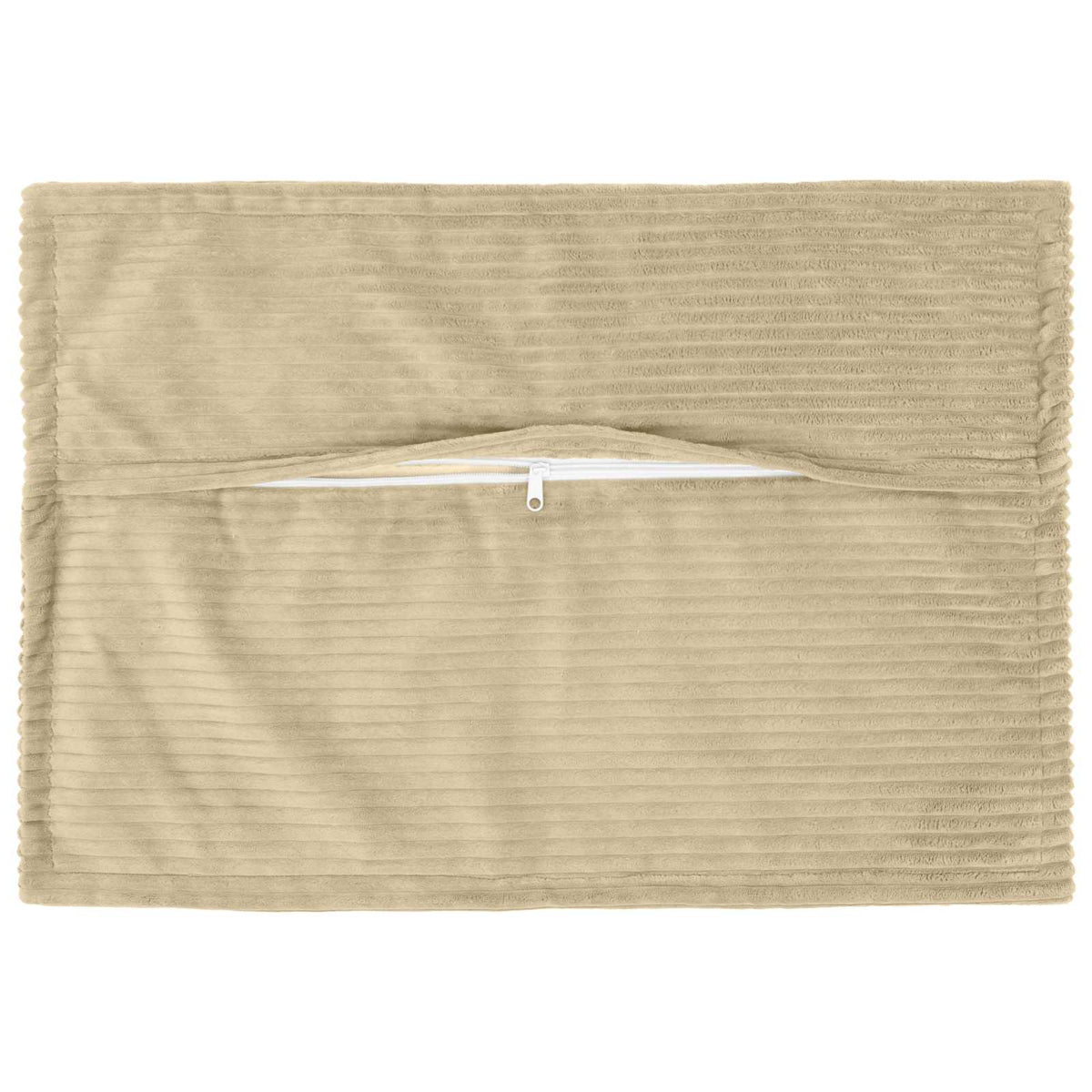 Cushion Cover 2 pcs HOUTEN Light Green Grey 50 x 80 cm Corduroy
