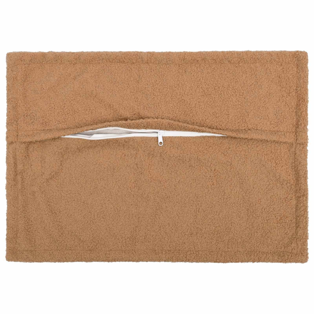 Cushion Cover 6 pcs HOUTEN Beige 50 x 80 cm Bouclé