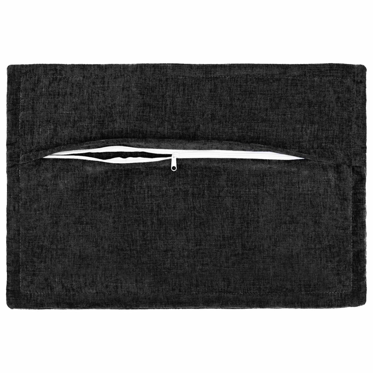 Cushion Cover 2 pcs HOUTEN Anthracite 50 x 80 cm