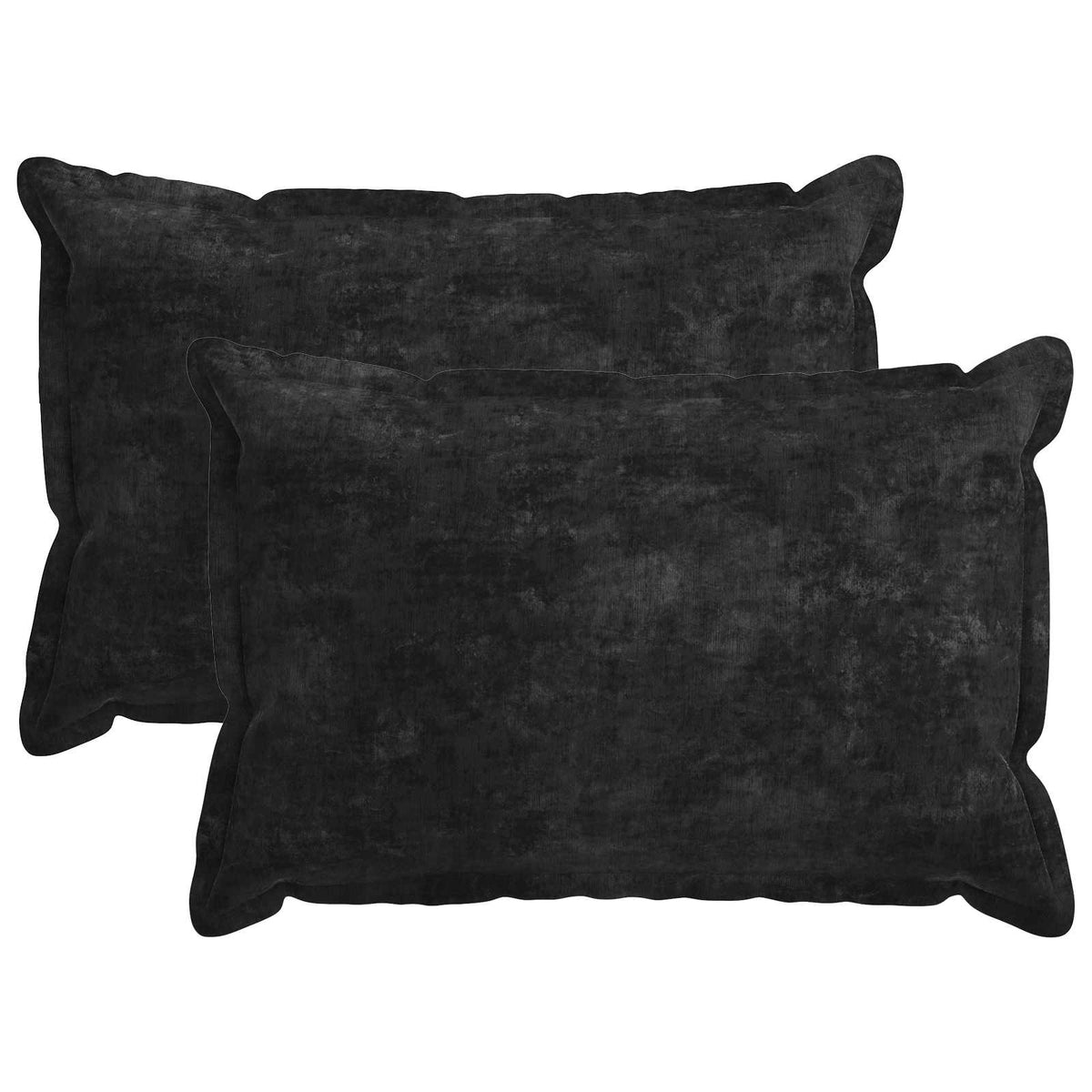 Cushion Cover 2 pcs HOUTEN Anthracite 50 x 80 cm