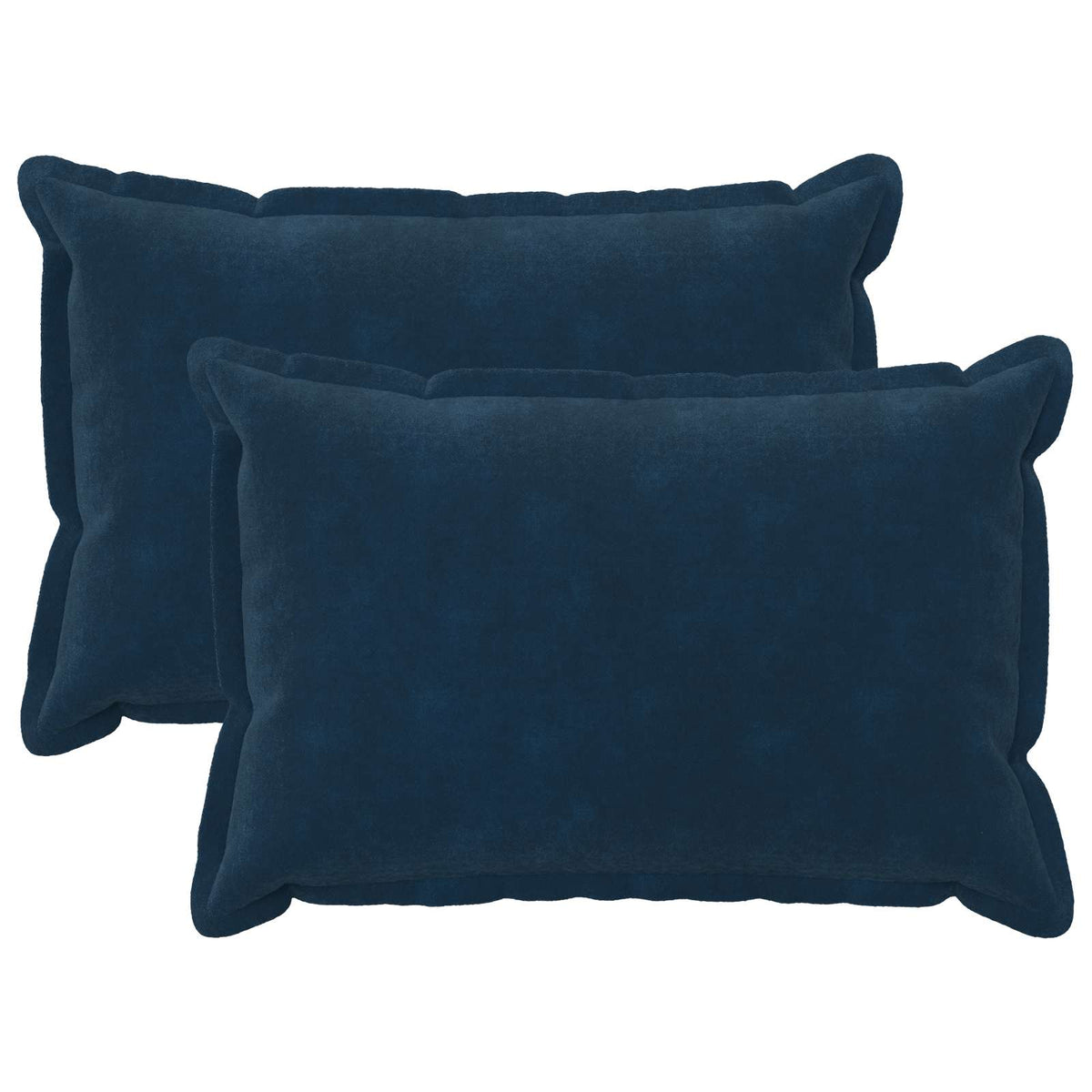 Cushion Cover 2 pcs HOUTEN Blue 50 x 80 cm Microfiber Fleece