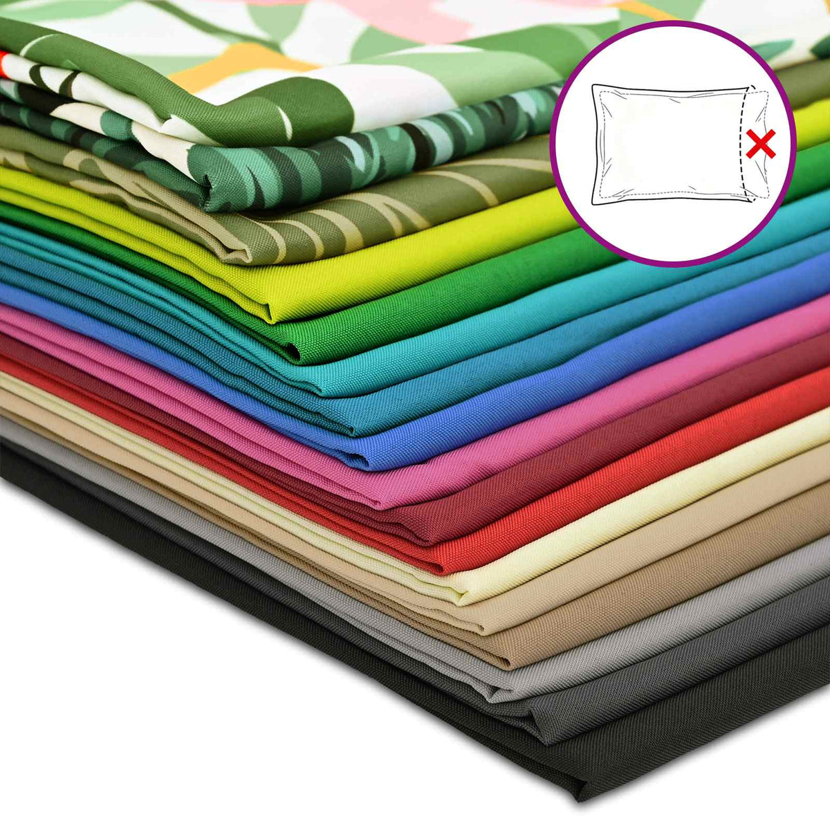 Cushion Cover 6 pcs HOUTEN Light Blue 50 x 80 cm Polyester