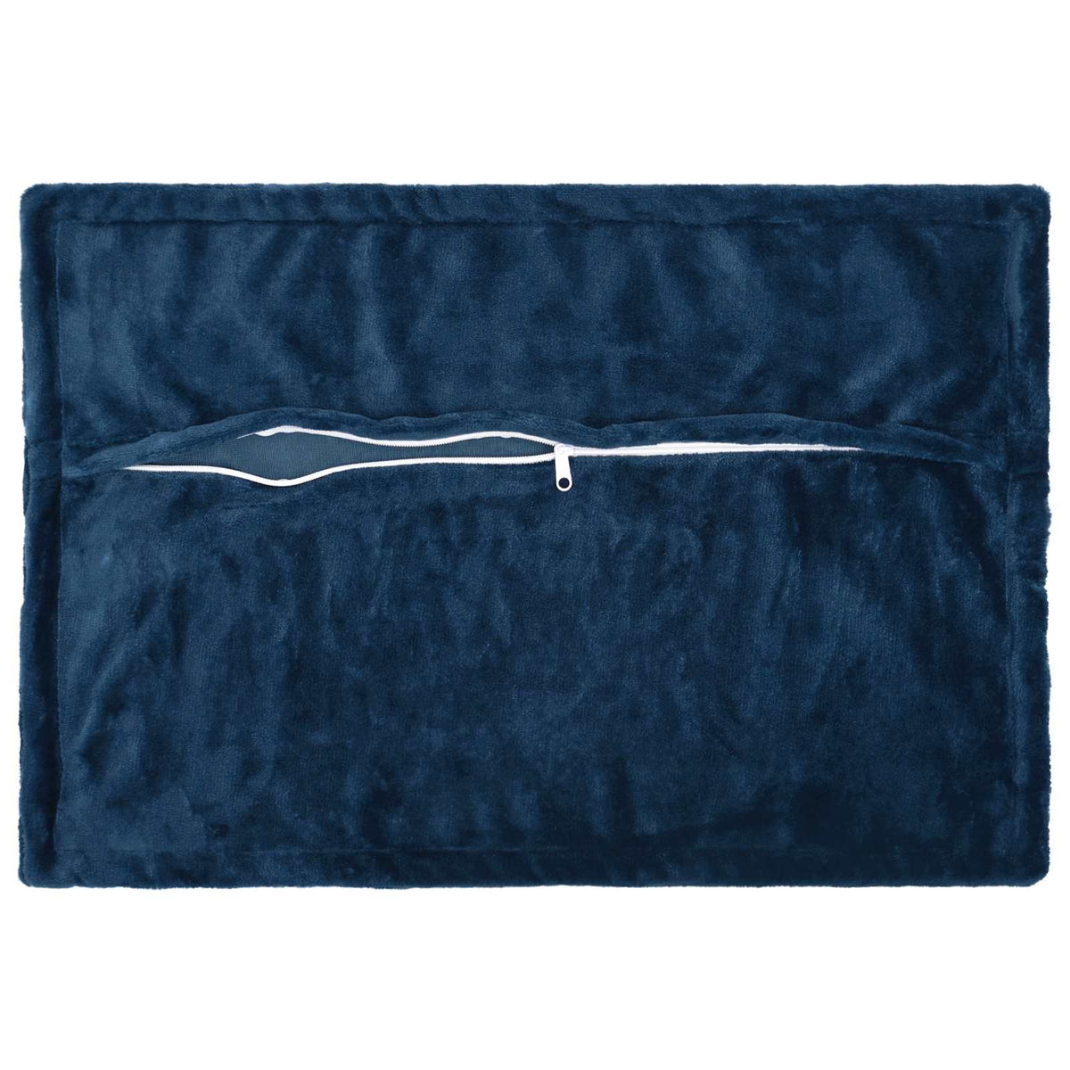 Cushion Cover 2 pcs HOUTEN Navy Blue 50 x 80 cm Flannel