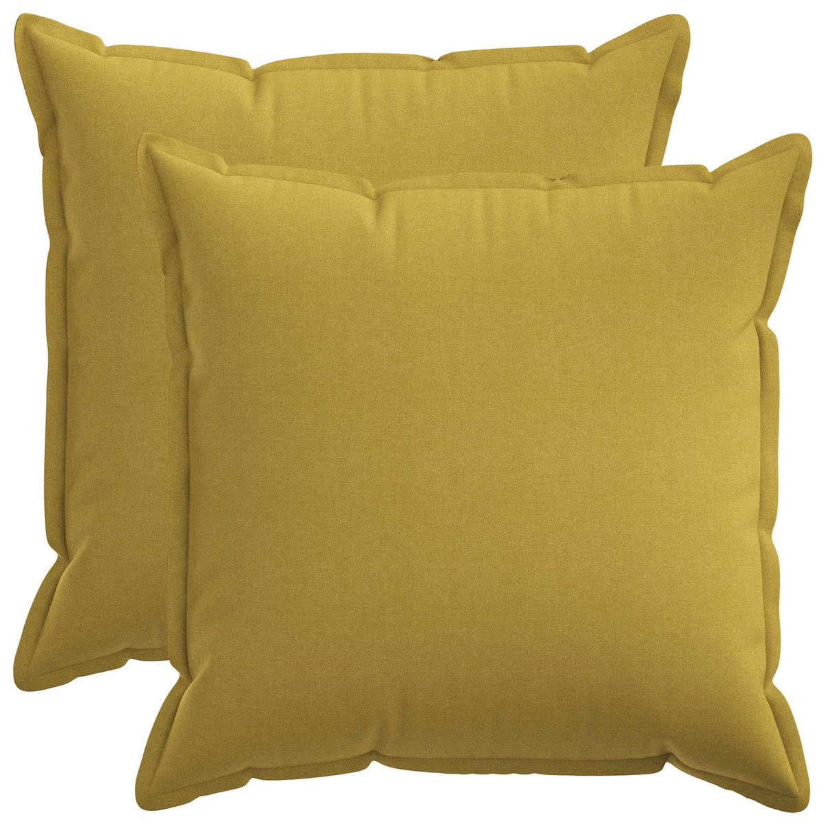 Cushion Cover 2 pcs HOUTEN Light Green 55 x 55 cm Faux Linen