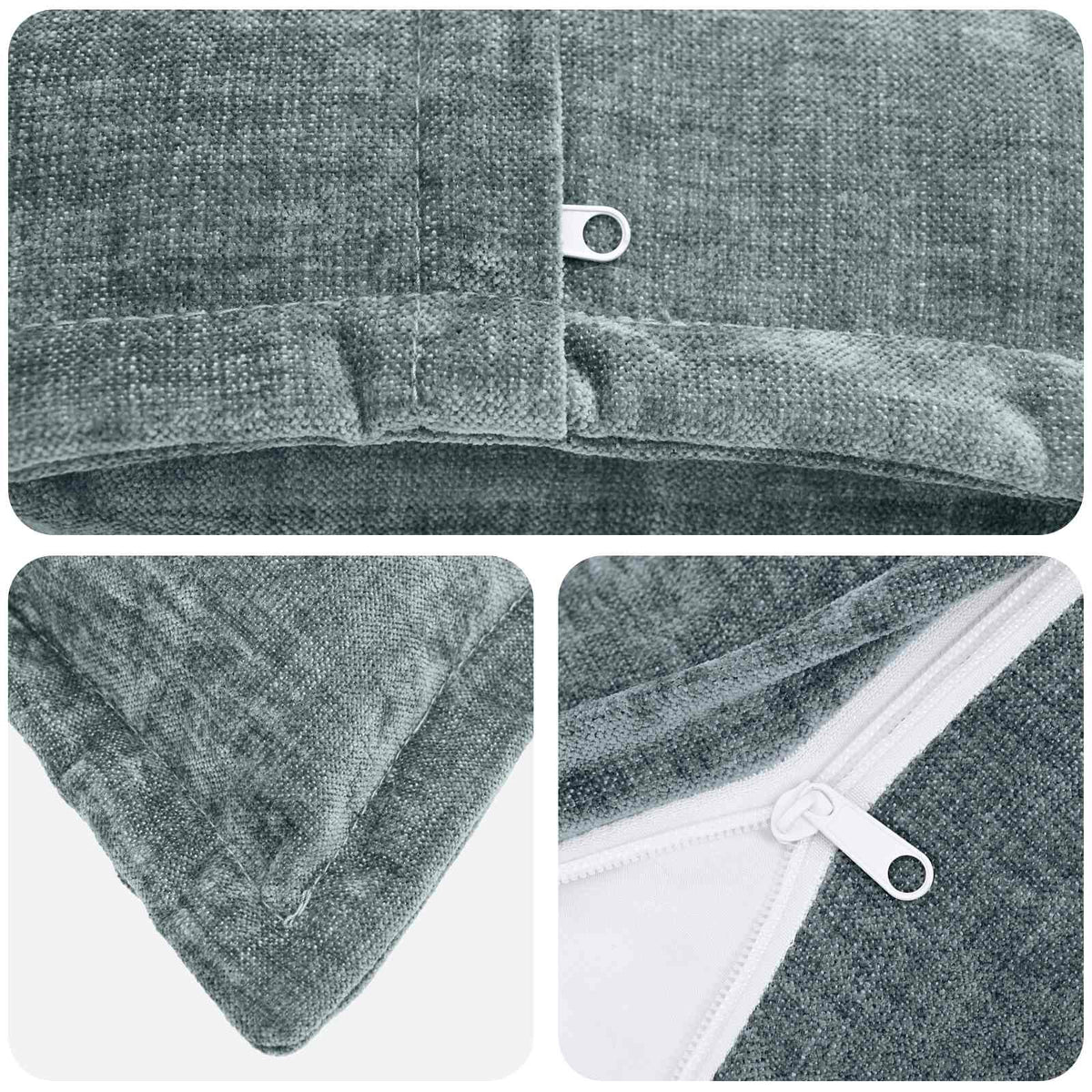 Cushion Cover 2 pcs HOUTEN Light Blue 55 x 55 cm