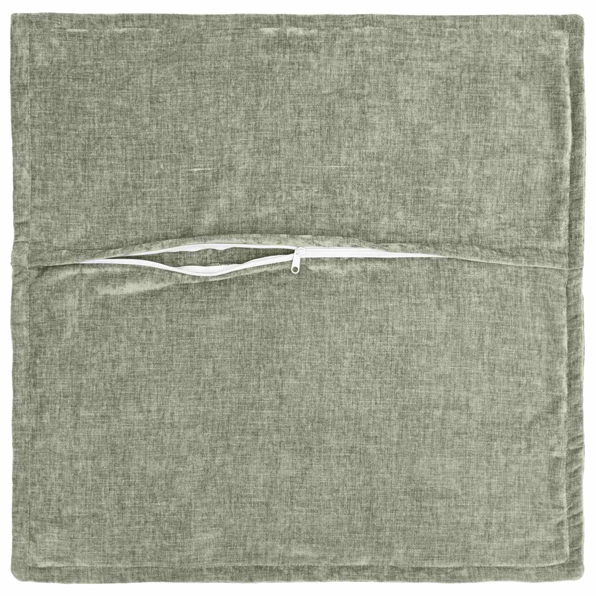 Cushion Cover 2 pcs HOUTEN Green 55 x 55 cm Chenille Fabric