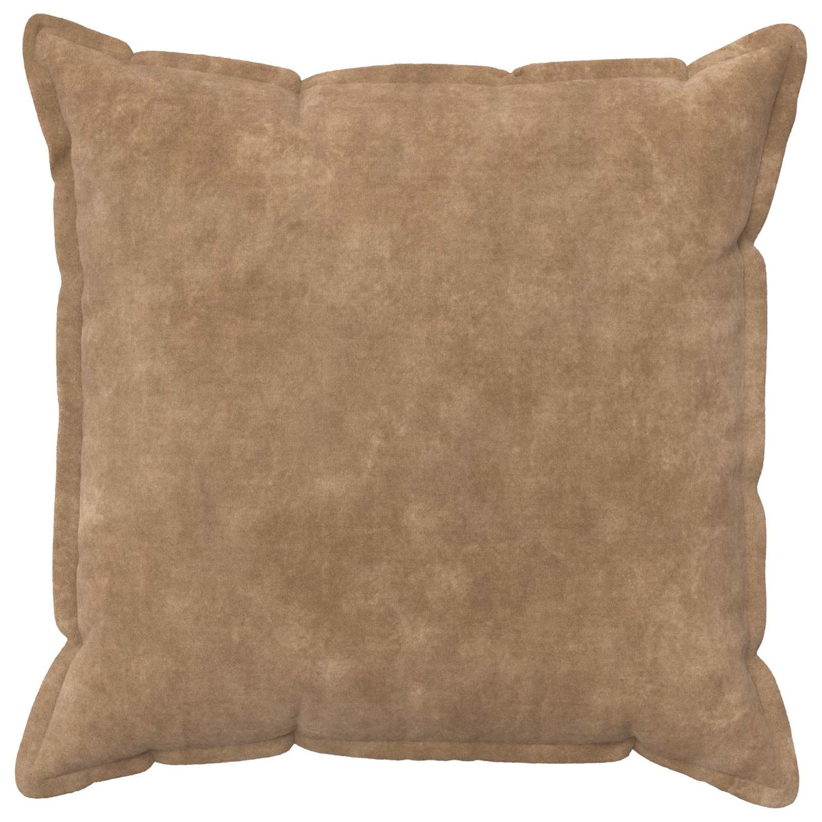 Cushion Cover 2 pcs HOUTEN Taupe 55 x 55 cm Microfiber Fleece