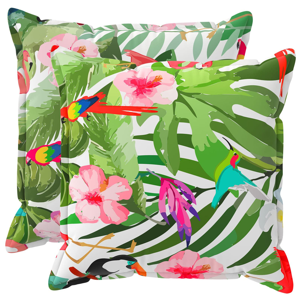 Cushion Cover 2 pcs HOUTEN Multicolour 55 x 55 cm Polyester