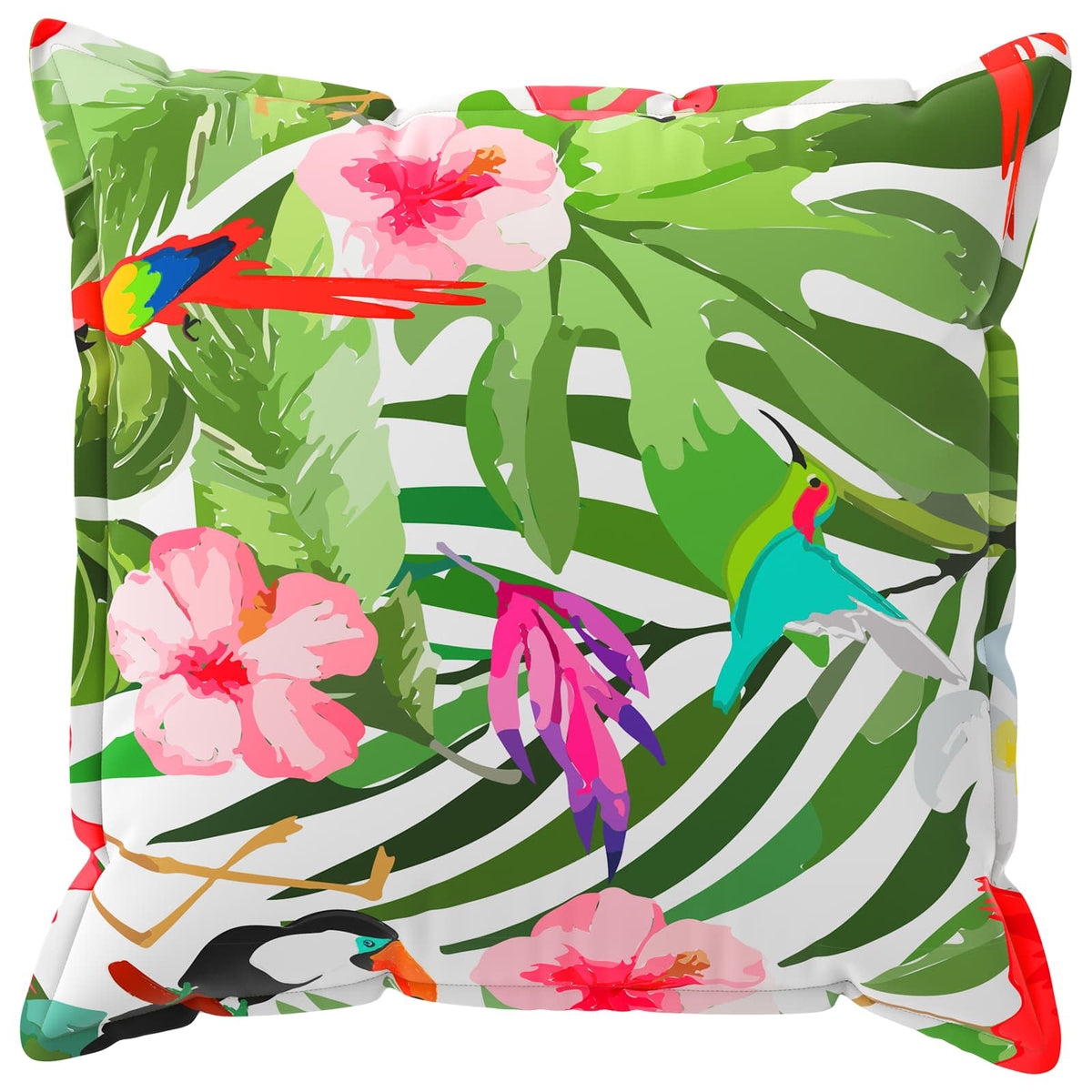 Cushion Cover 2 pcs HOUTEN Multicolour 55 x 55 cm Polyester