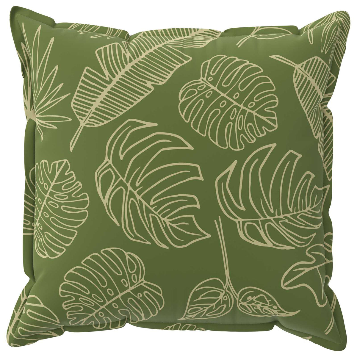 Cushion Cover 2 pcs HOUTEN Leaf Design 55 x 55 cm Polyester