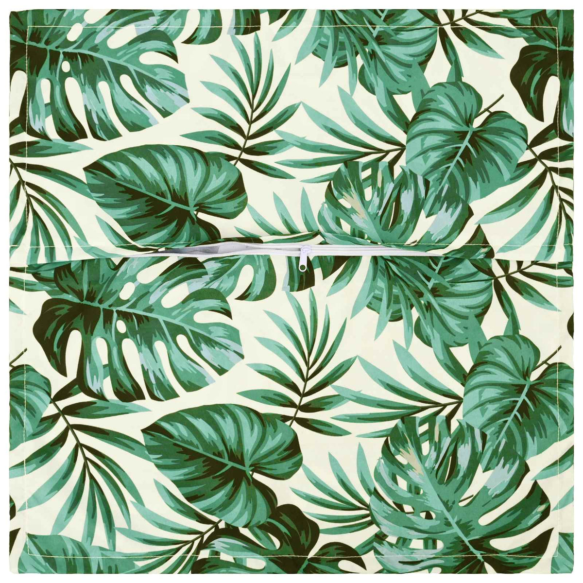Cushion Cover 6 pcs HOUTEN Leaf Pattern 55 x 55 cm Polyester