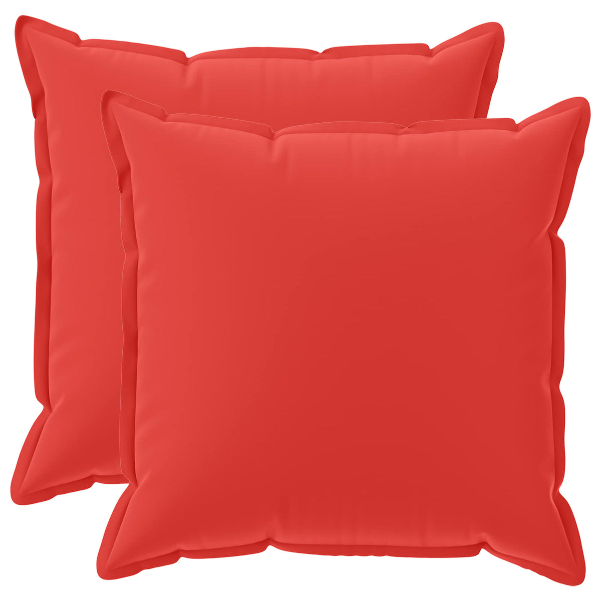 Cushion Cover 2 pcs HOUTEN Red 55 x 55 cm Polyester