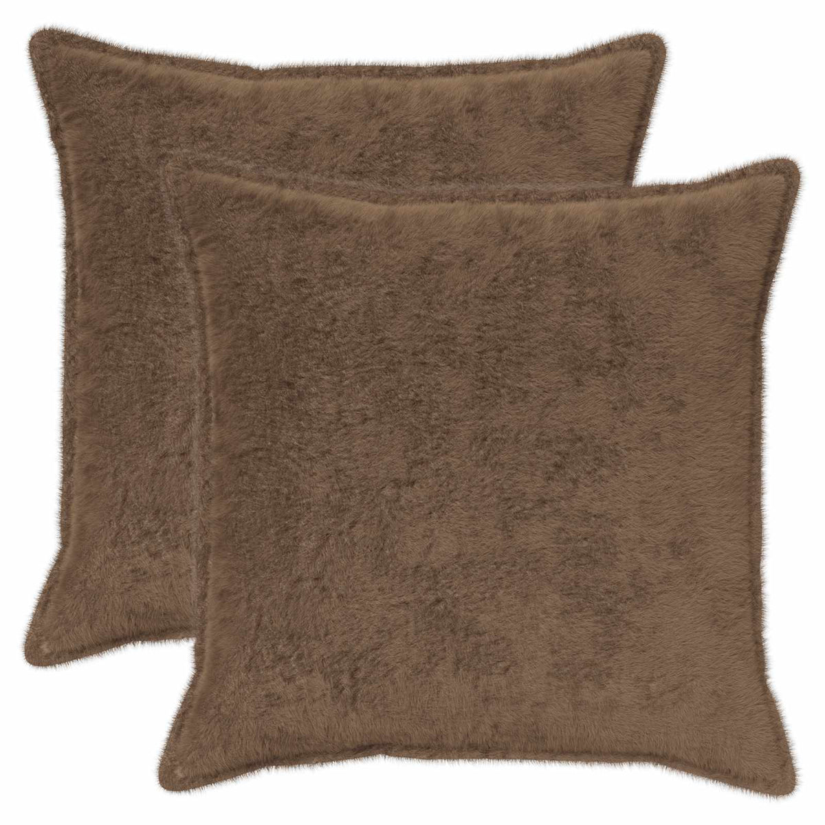 Cushion Cover 2 pcs HOUTEN Light Brown 55 x 55 cm