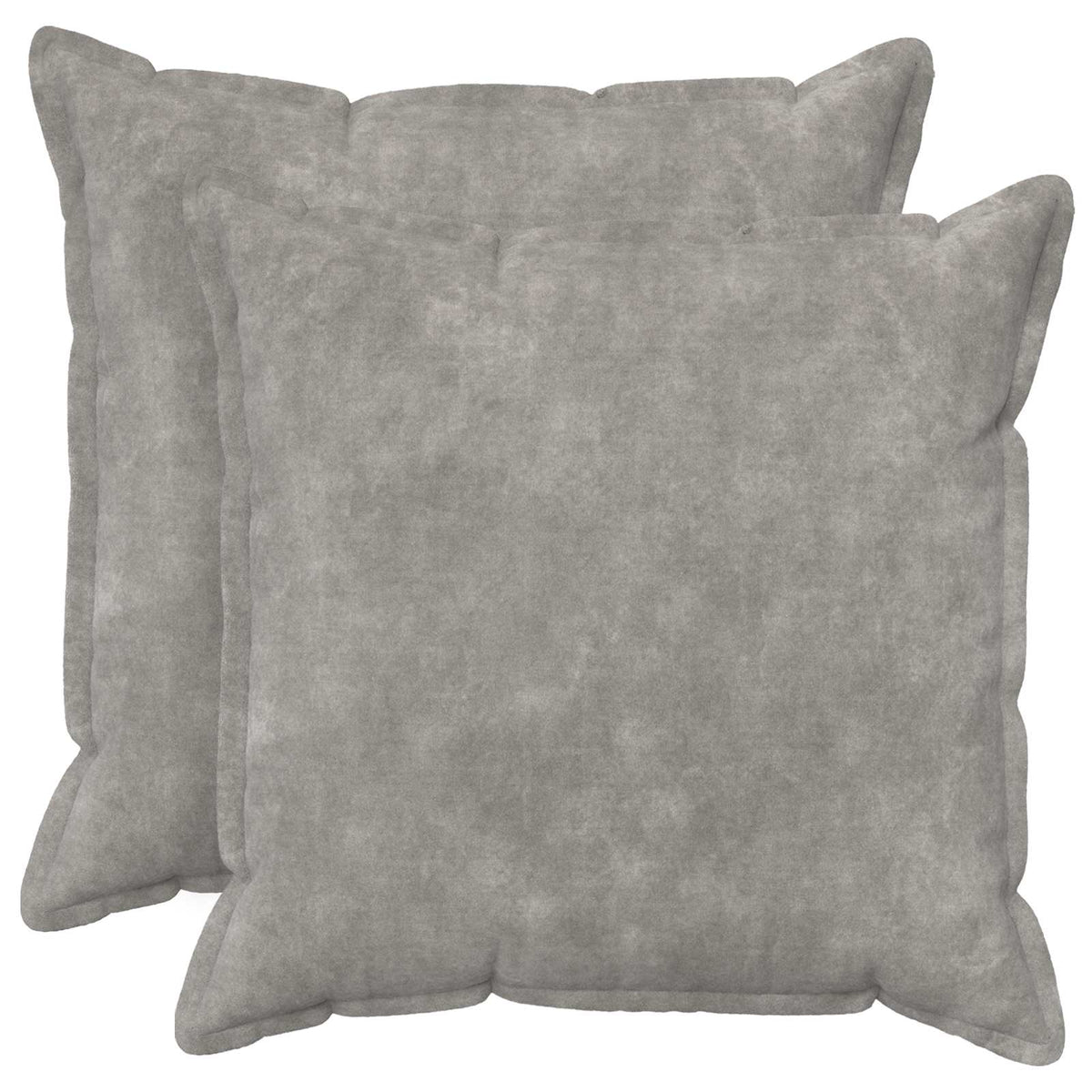 Cushion Cover 2 pcs HOUTEN Light Grey 60 x 60 cm