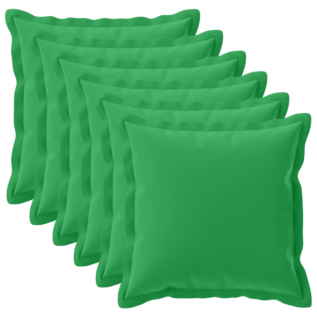 Cushion Cover 6 pcs HOUTEN Green 60 x 60 cm Polyester