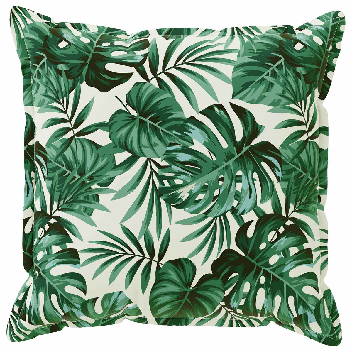 Cushion Cover 2 pcs HOUTEN Leaf Pattern 60 x 60 cm Polyester