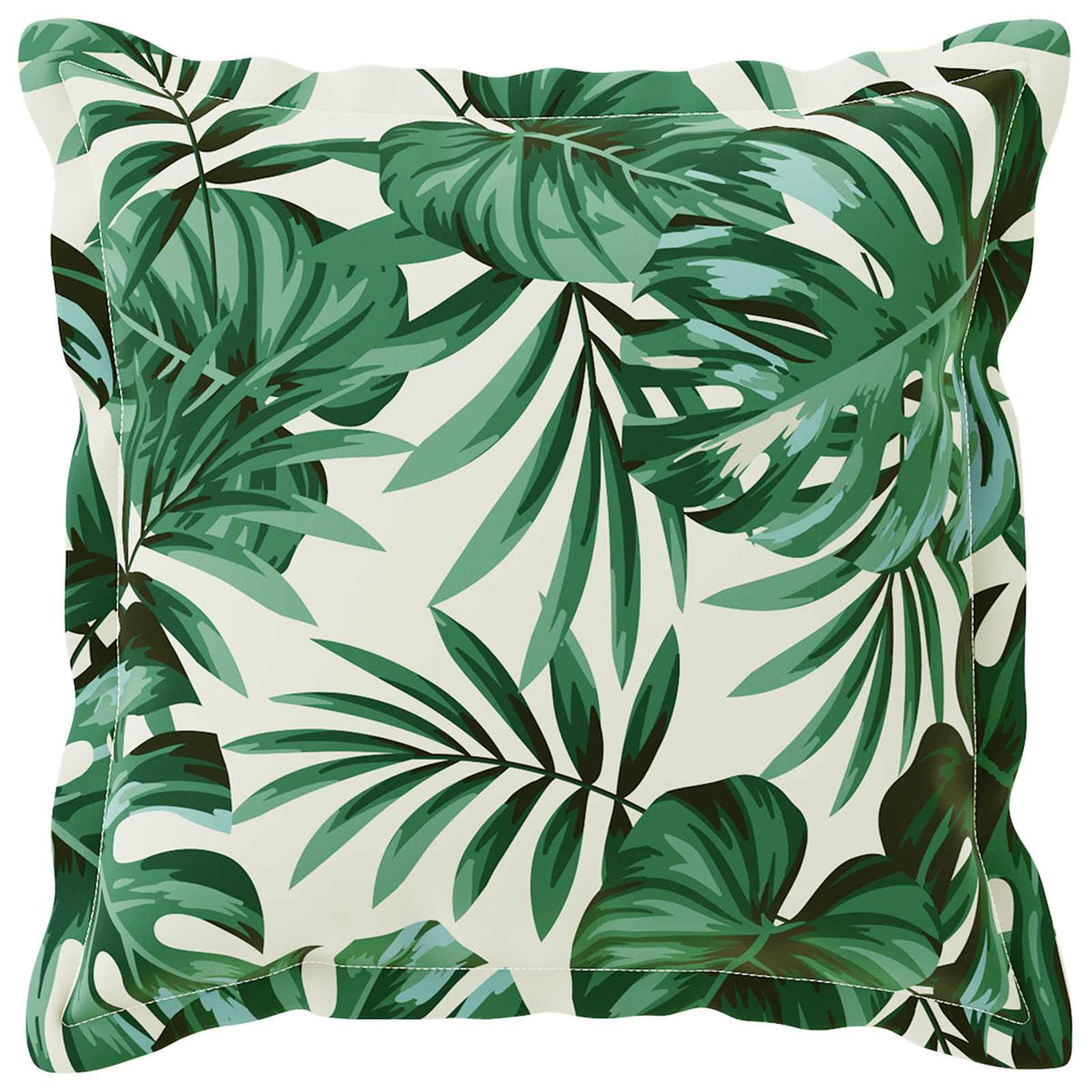 Cushion Cover 6 pcs HOUTEN Leaf Pattern 60 x 60 cm Polyester