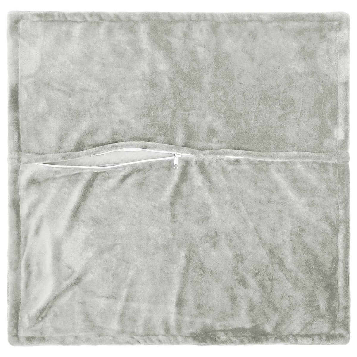 Cushion Cover 6 pcs HOUTEN Light Grey 65 x 65 cm Flannel
