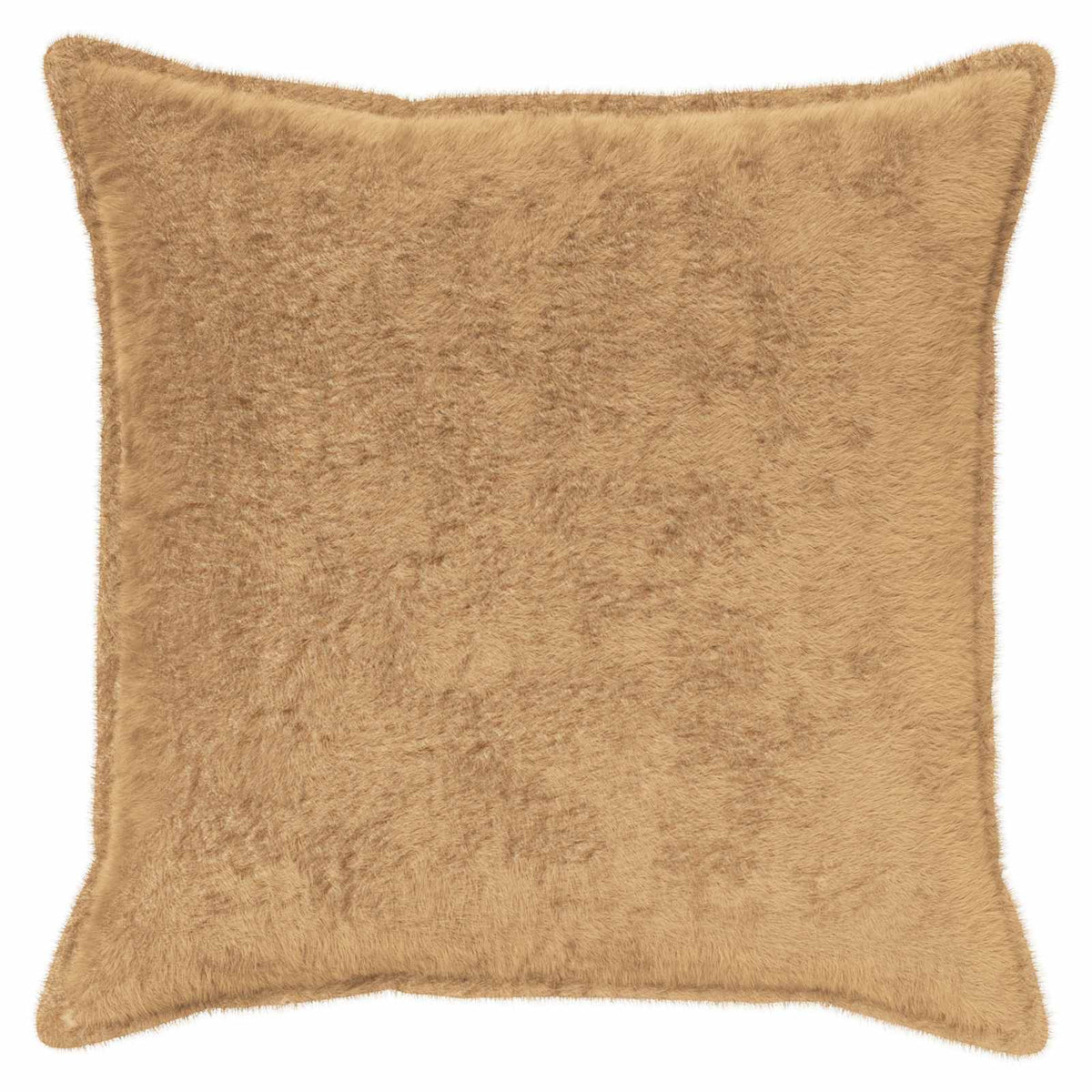 Cushion Cover 6 pcs HOUTEN Taupe 65 x 65 cm Faux Rabbit Fur