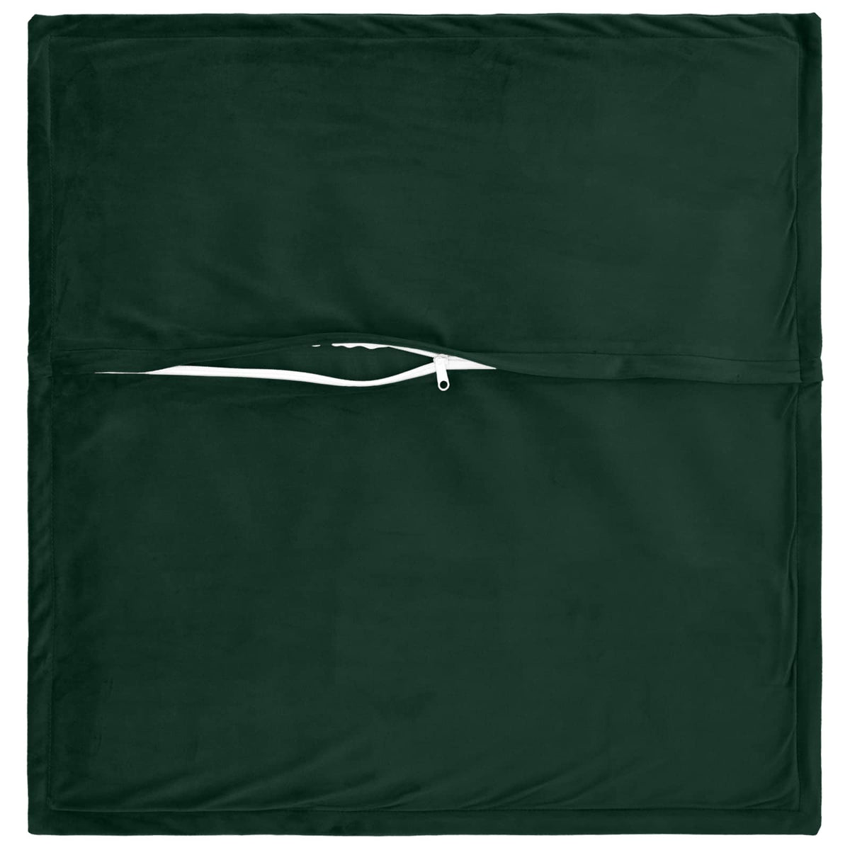 Cushion Cover 2 pcs HOUTEN Dark Green 70 x 70 cm Velvet