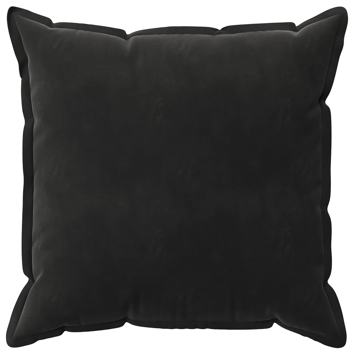 Cushion Cover 2 pcs HOUTEN Black 70 x 70 cm Velvet