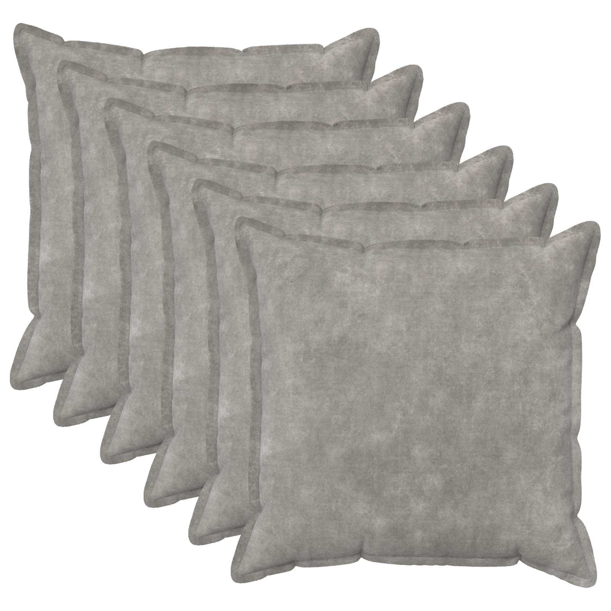 Cushion Cover 6 pcs HOUTEN Light Grey 70 x 70 cm