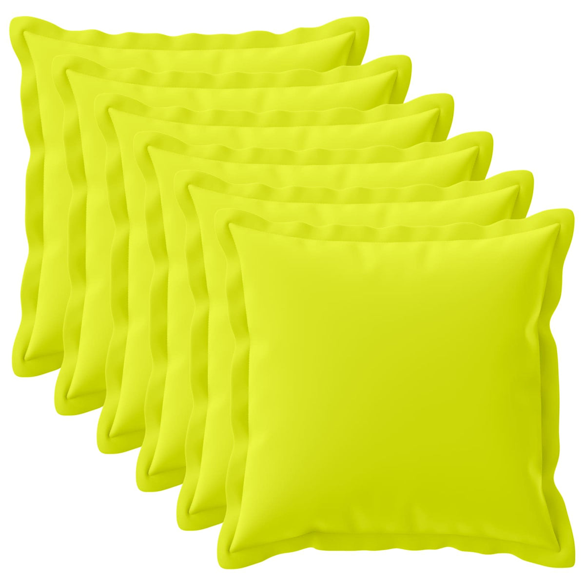Cushion Cover 6 pcs HOUTEN Bright Green 70 x 70 cm Polyester