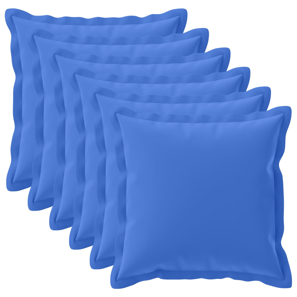 Cushion Cover 6 pcs HOUTEN Royal Blue 70 x 70 cm Polyester