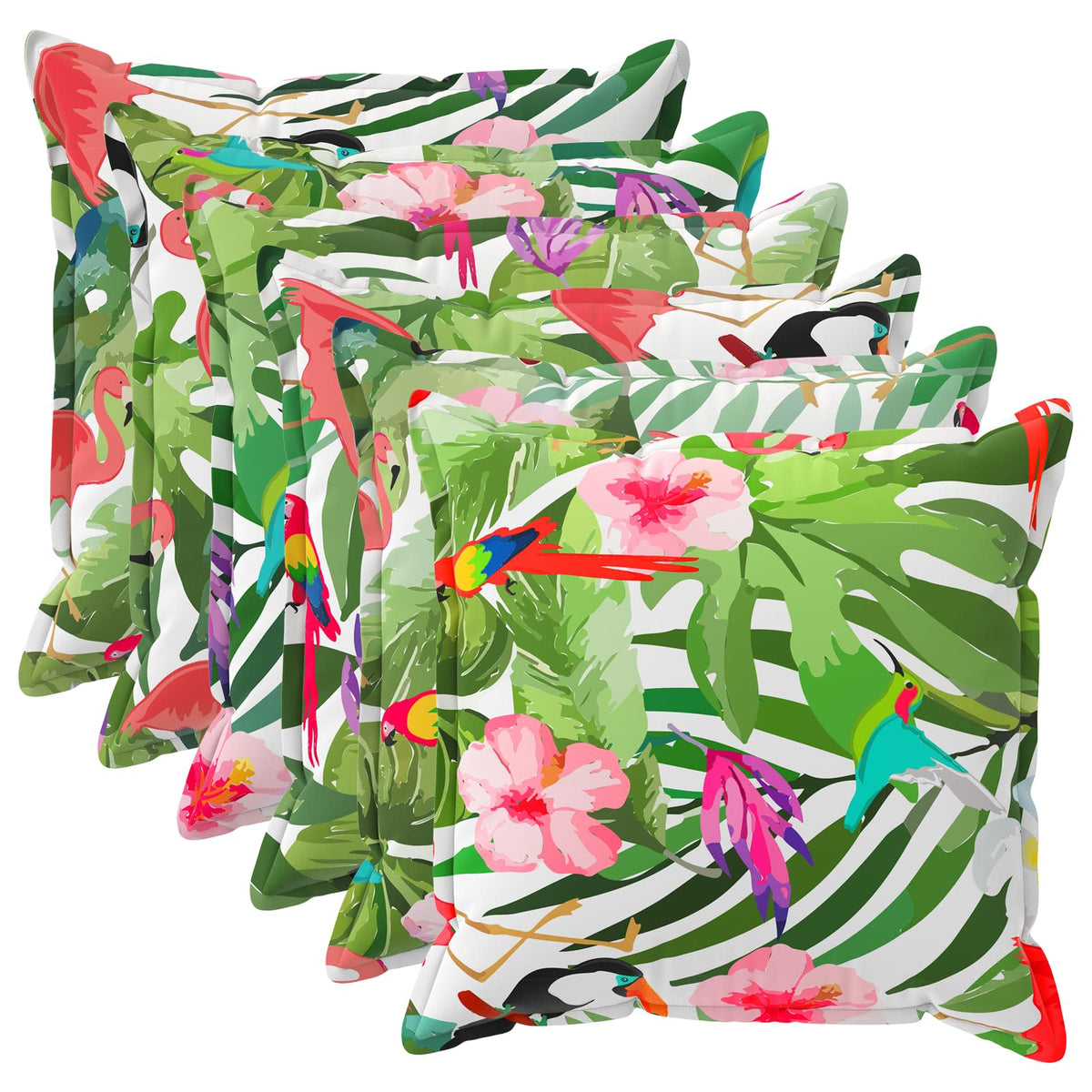 Cushion Cover 6 pcs HOUTEN Multicolour 70 x 70 cm Polyester